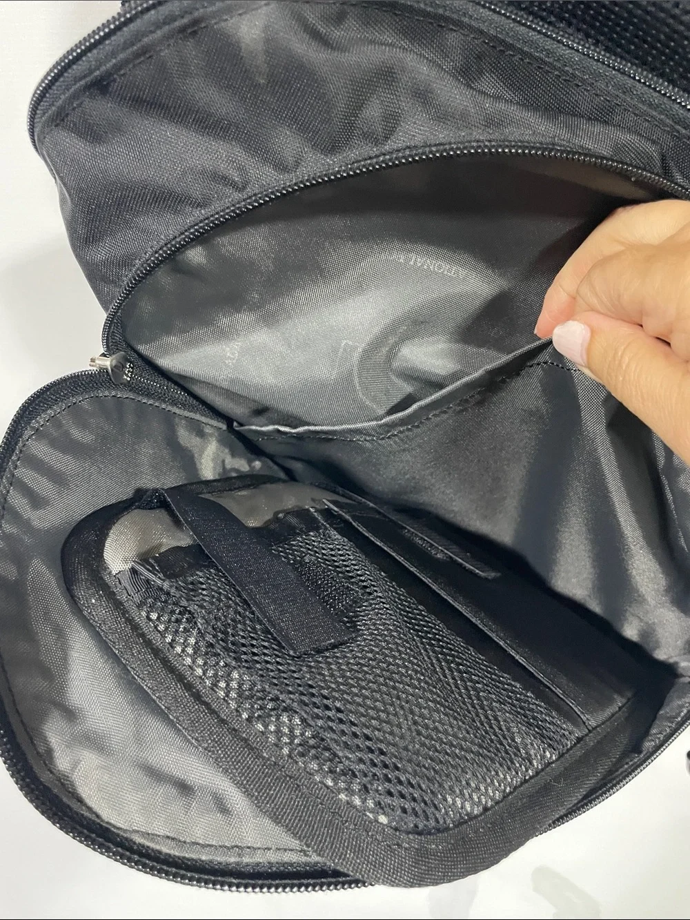 REI Black Sling Backpack with Gray Accents